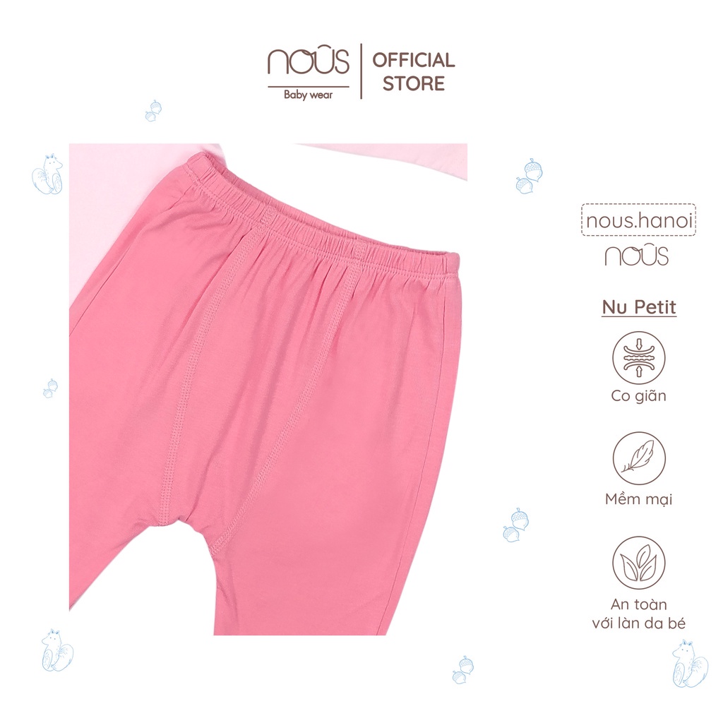 Bộ cài thẳng dài tay Nous Petut cho bé