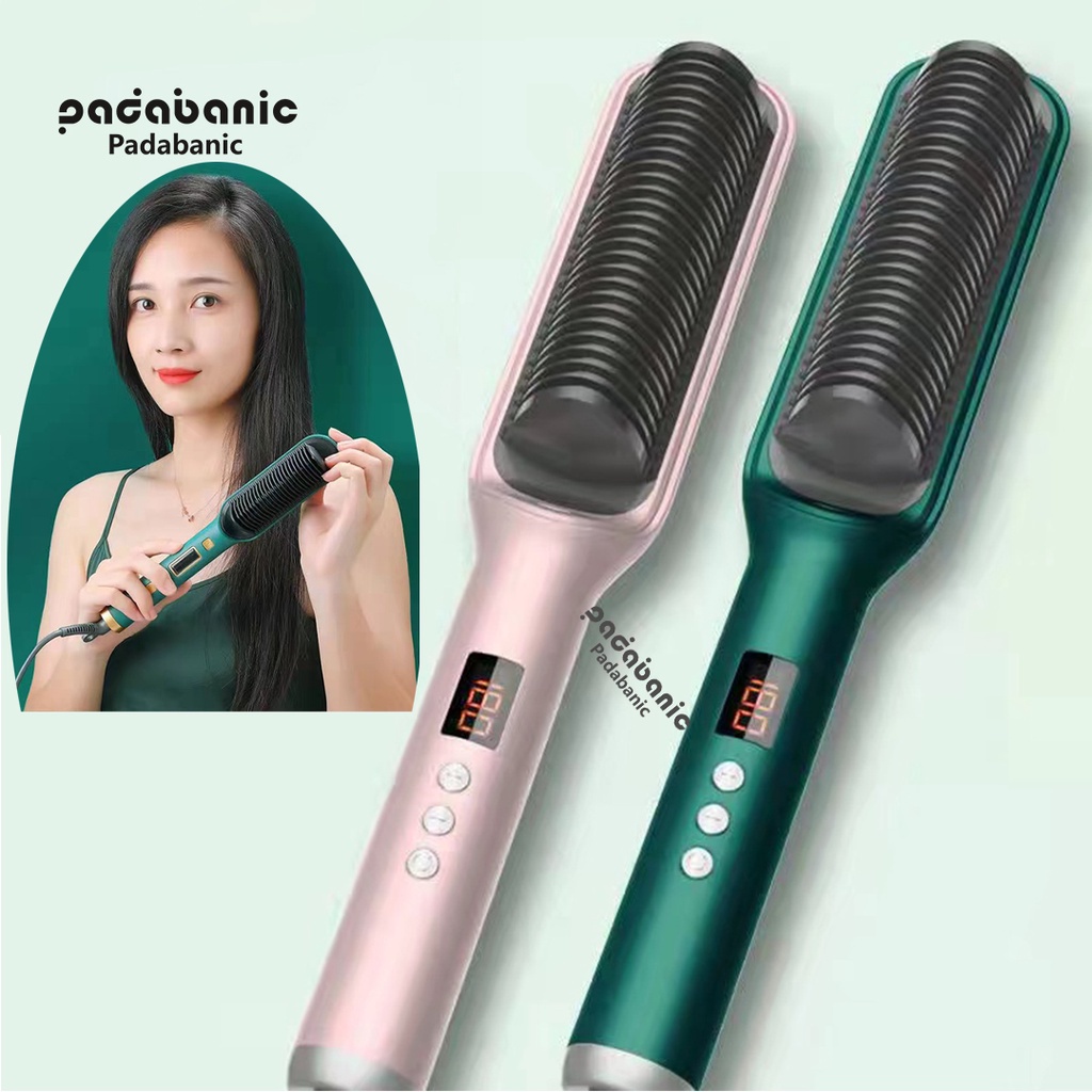 Lược Điện Chải Tóc Tạo Kiểu - Uốn Duỗi Ép Tóc Đa Năng