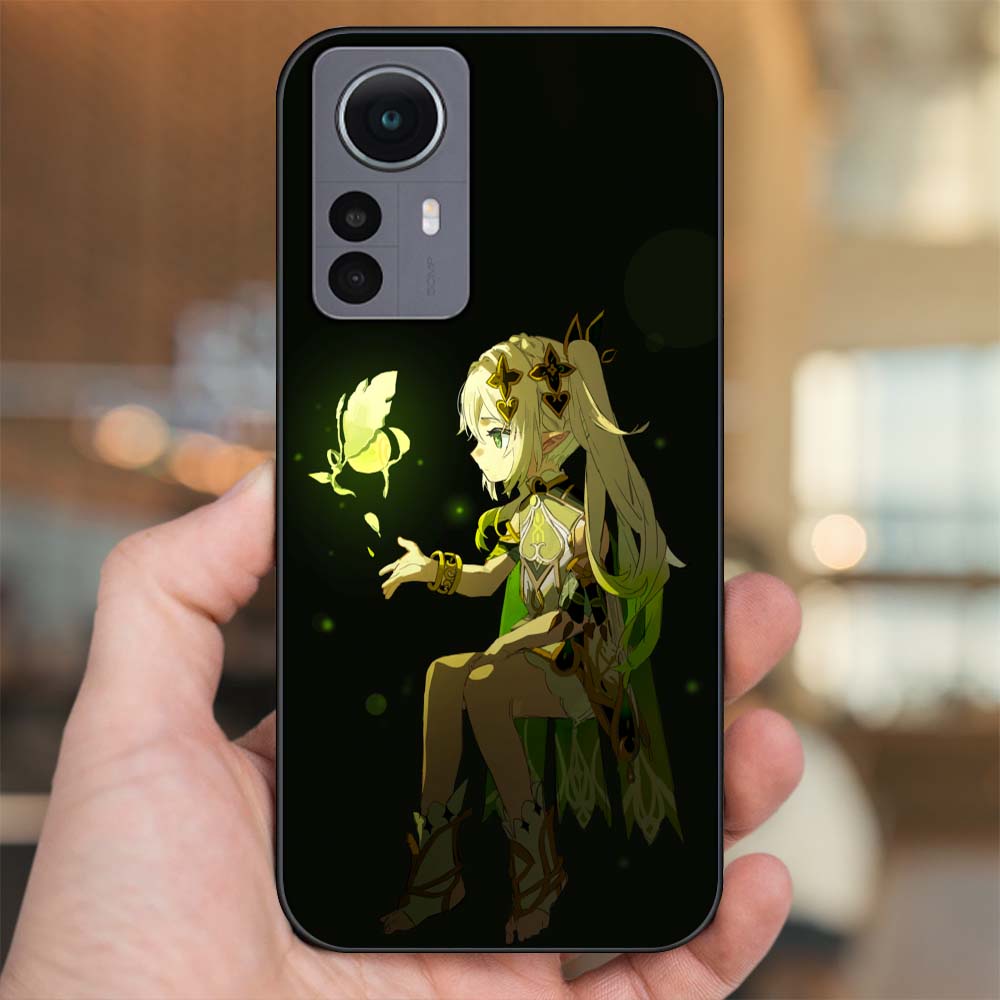 Ốp lưng Xiaomi 12 Pro 5G viền đen in hình Nahida Genshin Impact