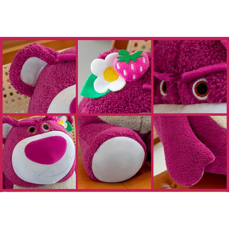 Gấu bông Gấu Dâu Lotso cao cấp chính hãng có mùi dâu cực hot - Gấu Lotso - Thú nhồi bông nhập khẩu - Gấu bông giá rẻ
