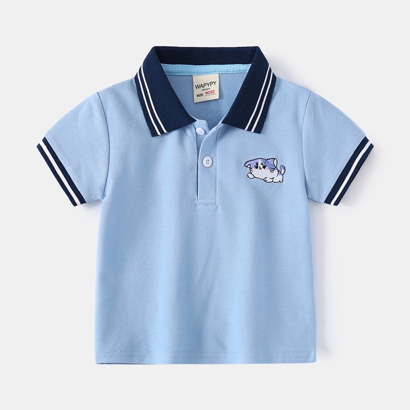 Áo cộc tay trẻ em - Áo Polo bé trai hãng WELLKIDS - WAPYPY shop kunkid