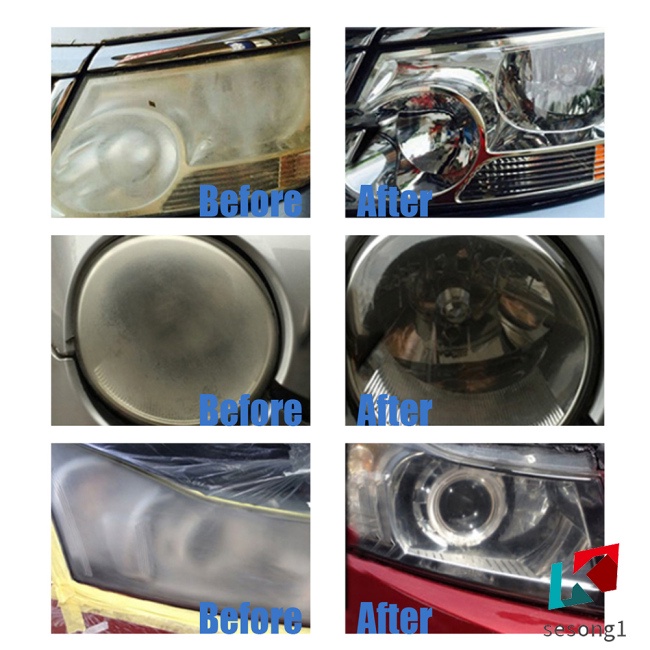 Dung Dịch Đánh Bóng Đèn Pha Xe Hơi SESONG 20ml Kèm Xốp Bảo Trì