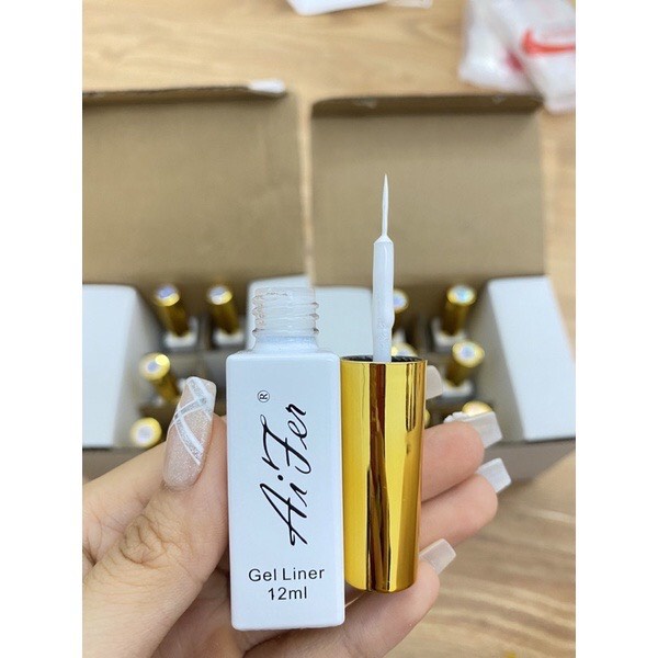 Cọ nét Aifer siêu mảnh đen -trắng làm nail