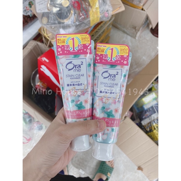 Kem đánh răng ORA 2 nội địa Nhật Sakura