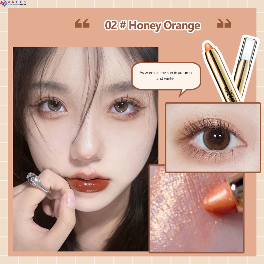 Phấn Mắt Dạng Thỏi Hai Đầu Lâu Trôi Không Thấm Nước Sắc Tố Cao ANDES