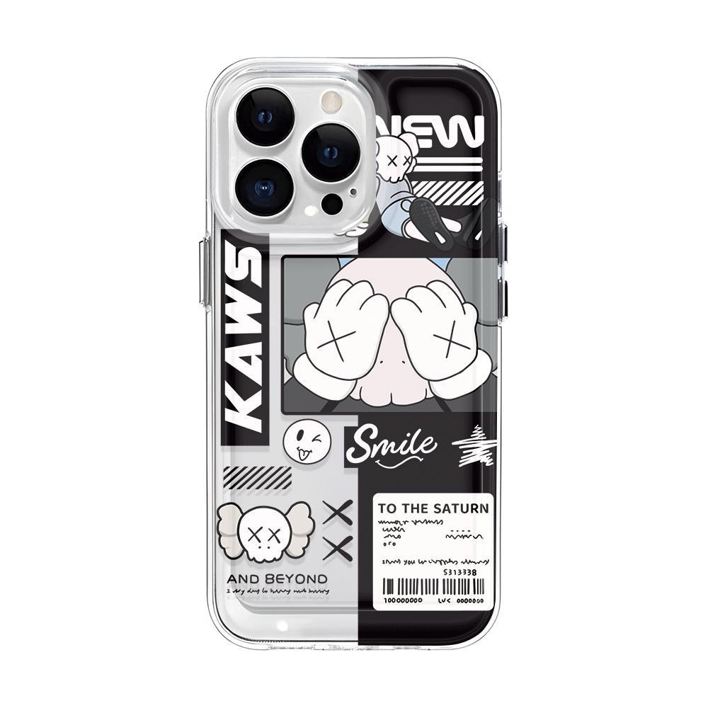 Ốp Điện Thoại Tpu Trong Suốt In Hình Gấu KAWS Thời Trang Cho iphone 14promax 13 12 11 7Plus 7 8 X XR XSMax