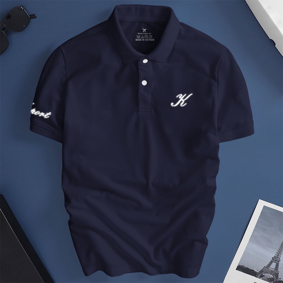 Áo thun nam cổ bẻ Depstyle PT128 vải thun cá sấu poly 4 chiều thoáng mát