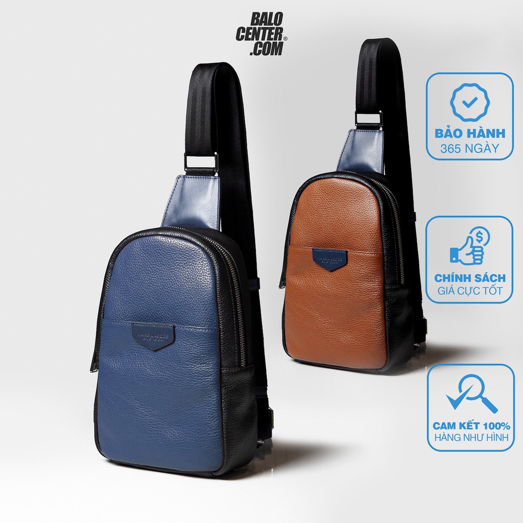 Túi Chéo Một Quai - Balo Đeo Vai Chéo Chất Liệu Da Bò Thật, Phong Cách Thời Trang Lịch Lãm Marc Jacobs NYC 1984