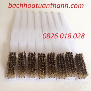 Bàn chải đánh rỉ dây thép mạ đồng, chổi đánh rỉ nylon và bàn chải rỉ bằng thép inox