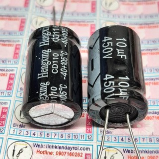5 sản phẩm tụ điện hóa 10uf 450v 10uf450v ±20% kích thước 13x21mm