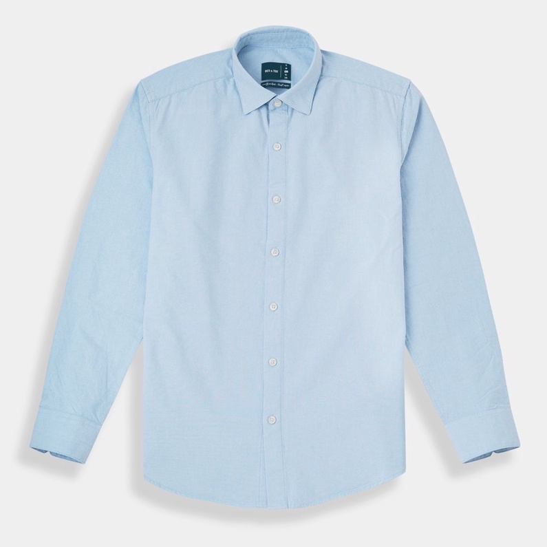 Áo sơ mi nam BEN & TOD R1622BB1222 tay dài công sở tôn dáng, vải cotton lụa không nhăn, thấm hút mồ hôi, OUTLET 219