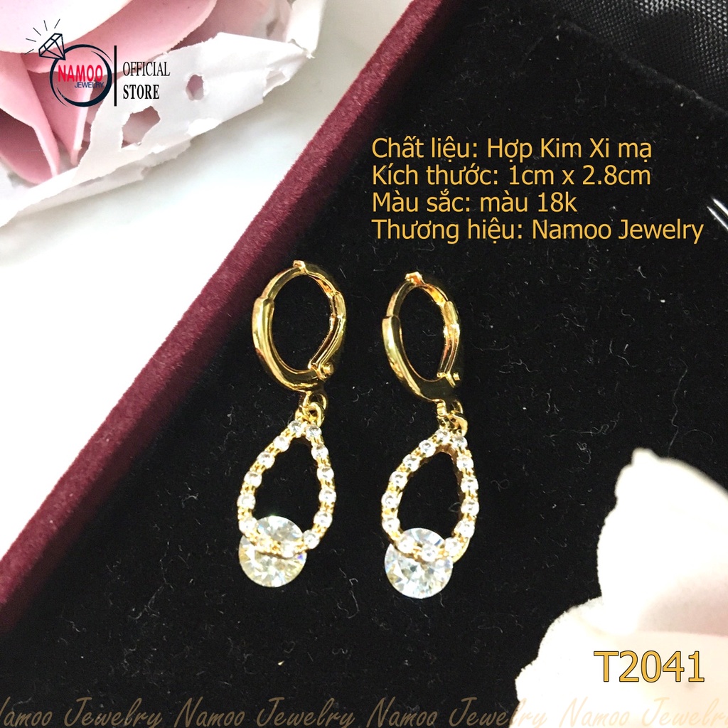 Bông Tai Nữ T2041 Đẳng Cấp Phái Đẹp Namoo Jewelry