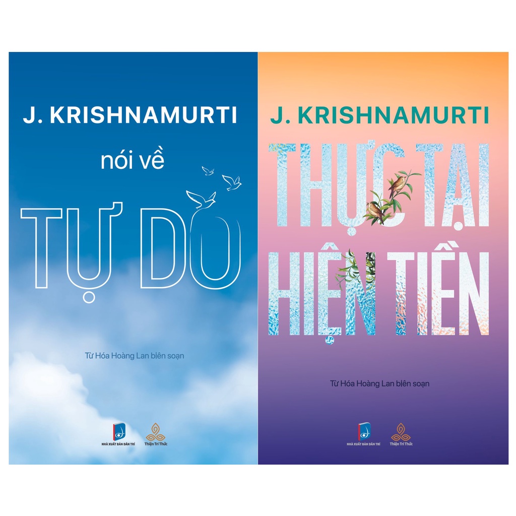 Combo Sách Krishnamurti Nói Về Tự Do và Krishnamurti Thực Tại Hiện Tiền