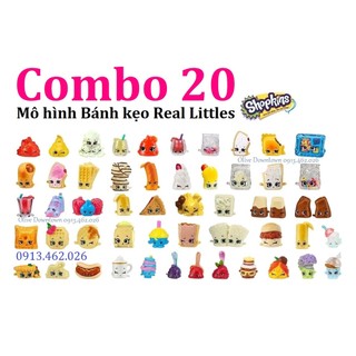 SHOPKINS 💛 Set 20 mô hình bánh kẹo SHOPKINS Mùa 12 / Season 12 Real Littles mẫu ngẫu nhiên khác nhau - Đồ chơi VNXK