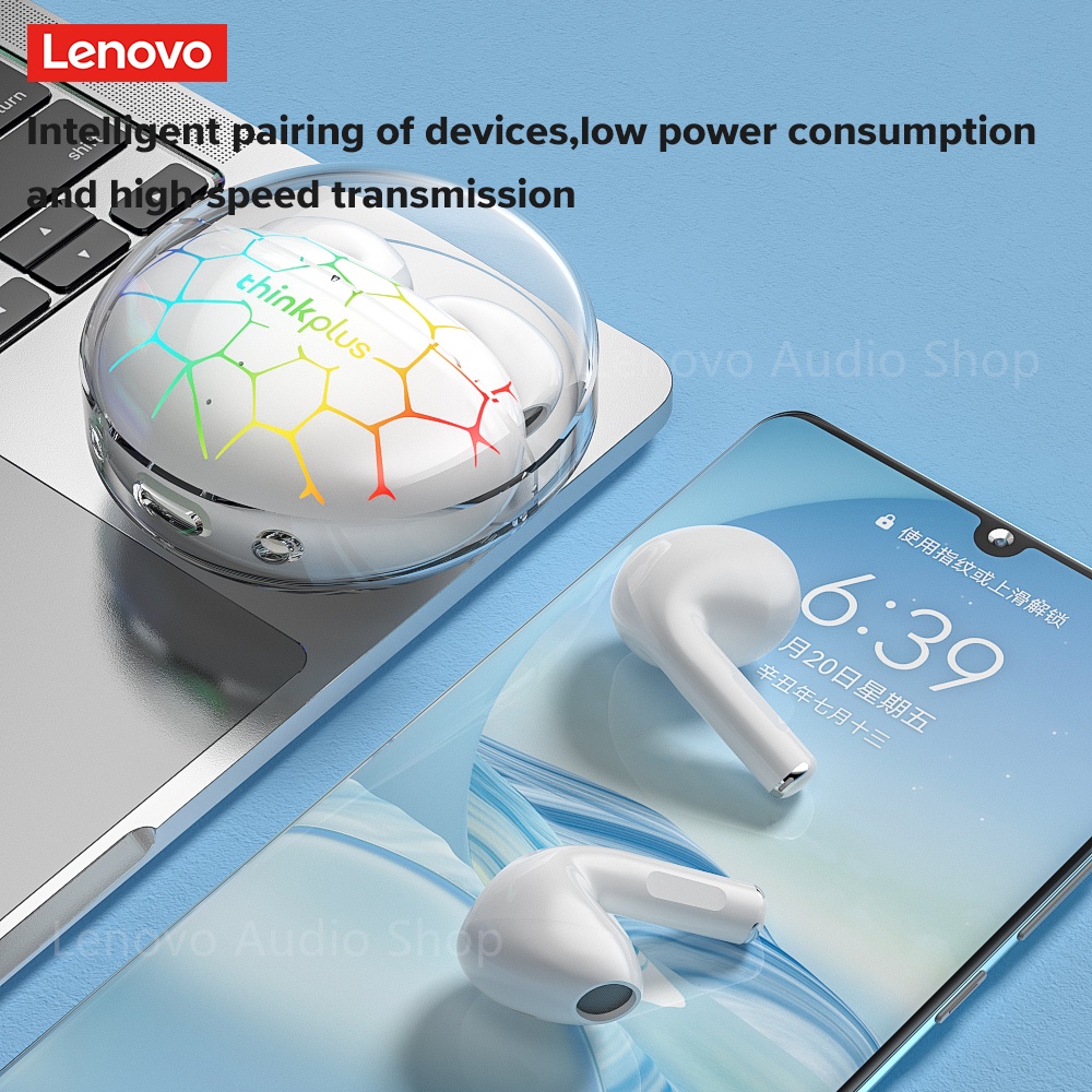 Tai nghe không dây bluetooth Lenovo LP80 Pro TWS có đèn RGB dùng chơi game
