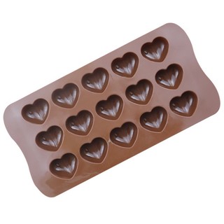 Khuôn Silicone Trái Tim Đổ Socola