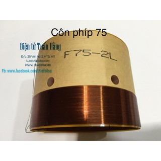 coil (côn) loa bass 75 2 lớp phíp chống nhiệt .-Linh kiện thay thế sửa chữa loa