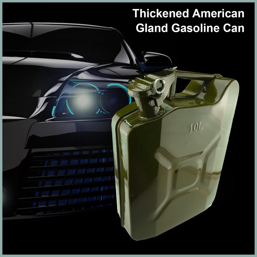 Bình Đựng Nhiên Liệu Diesel 5L / 10L Bằng Kim Loại Cho Xe Hơi