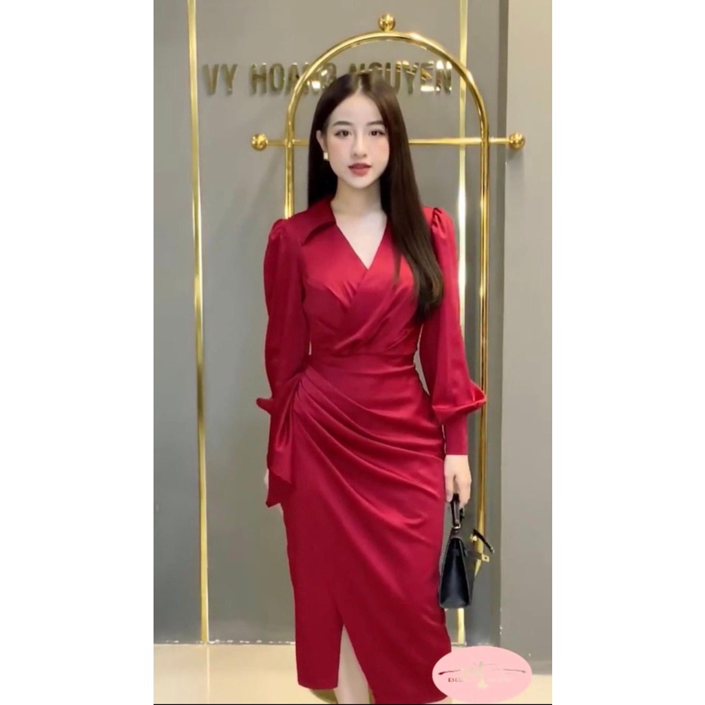 Váy Lụa Cao Cấp Form Dáng Cực Đẹp , Phong Cách Hiện Đại KANDY V122