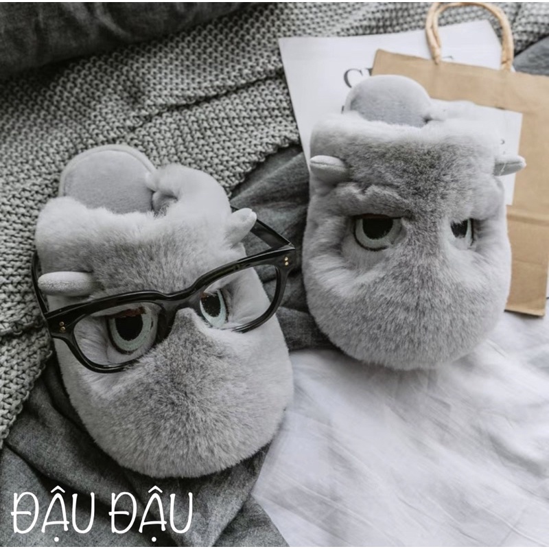 DÉP BÔNG ANGRY EYE LÔNG CỪU CAO CẤP