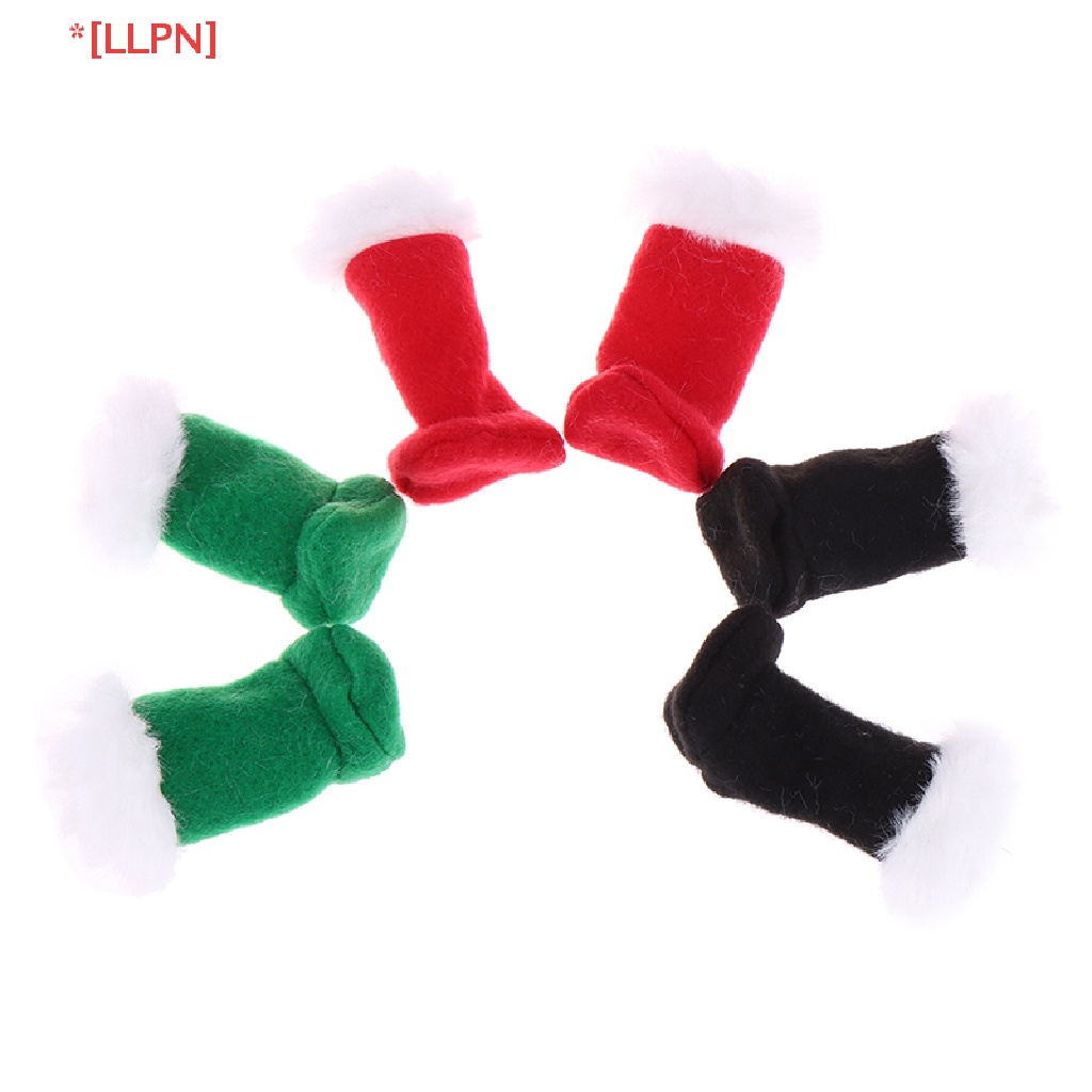 Set 2 Đôi Giày / Giày Bốt Đi Tuyết Phong Cách Giáng Sinh Cho Búp Bê Elf