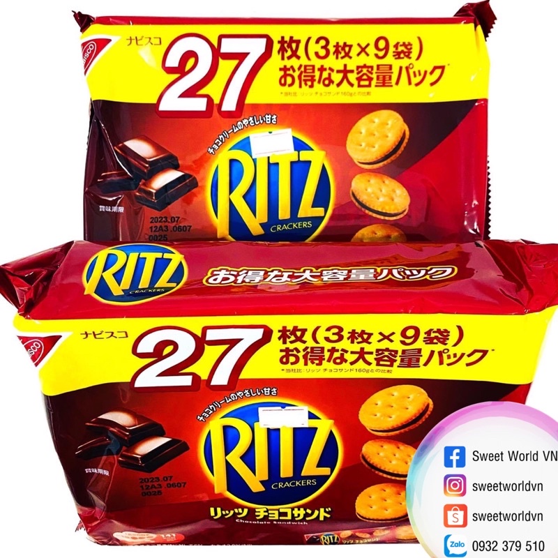 Bánh Ritz Cracker nhân kem - Nhật Bản