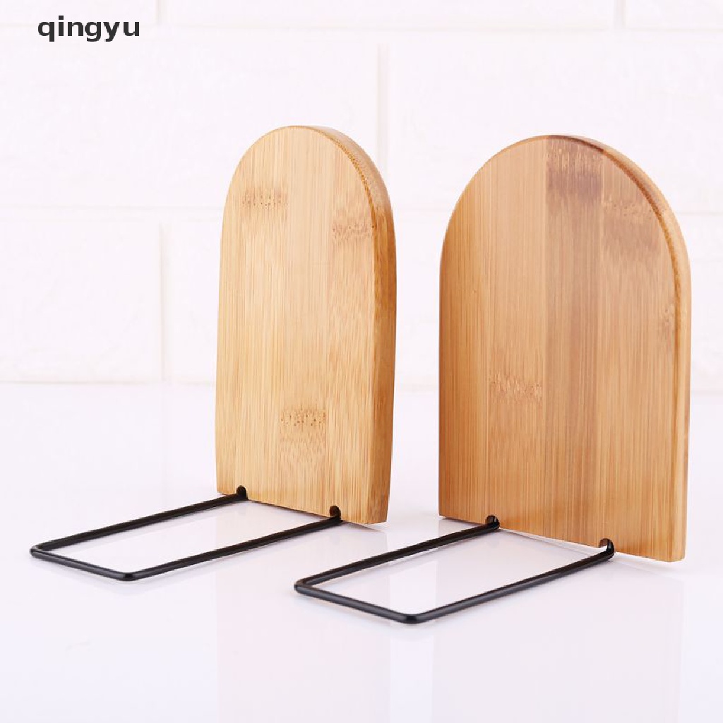 Qingyu Giá Đỡ Đầu Sách Bằng Tre Tự Nhiên Để Bàn