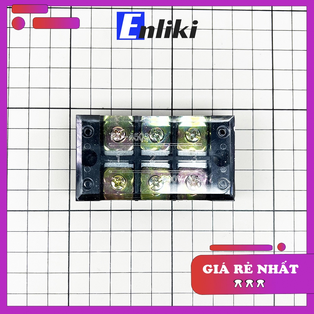 Cầu Đấu Domino 3P 45A 600V TB-4503