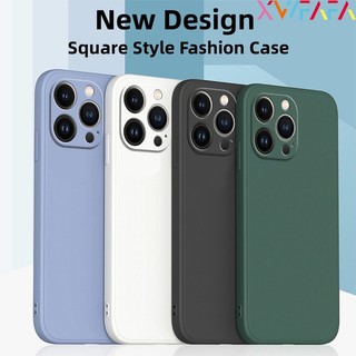 Ốp Điện Thoại Silicone Mềm Màu Trơn Cho iPhone 12 11 Pro Max 12 mini