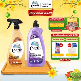 Combo Chăm Sóc Nhà Tắm EARTH CHOICE Nước Tẩy Nhà Tắm Và Nước Tẩy Toilet