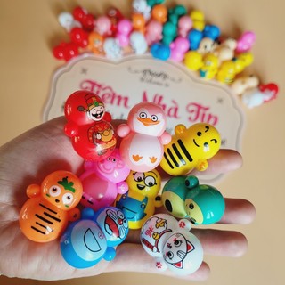 Lật đật mini mèo thần tài, doraemon, mickey, peppa, minion đáng yêu