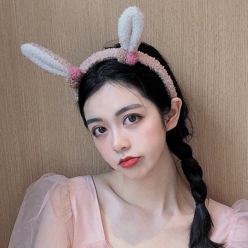 CC07 Cài tai thỏ cục bông nhỏ xinh