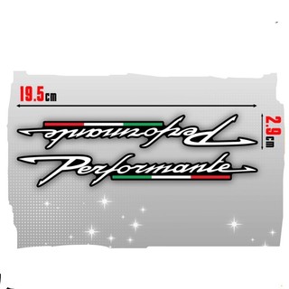 Team decal tem dán xe chữ PERFORMANCE