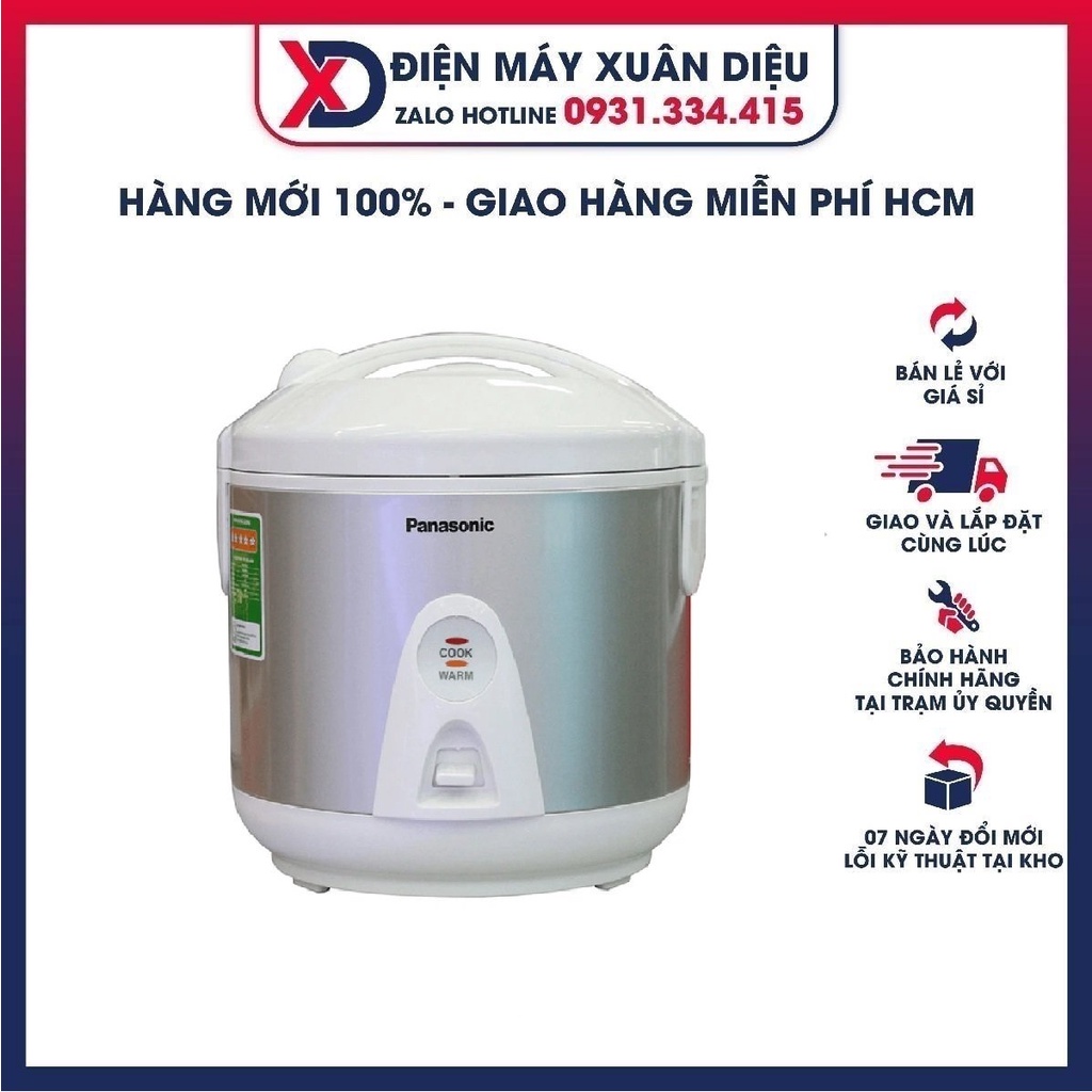 Nồi cơm điện cơ 1L Panasonic PANC-SR-MVN10LRAX, Nấu đa năng, Chống dính, Giữ nóng lâu