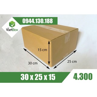 Combo 20 hộp carton 30x25x15