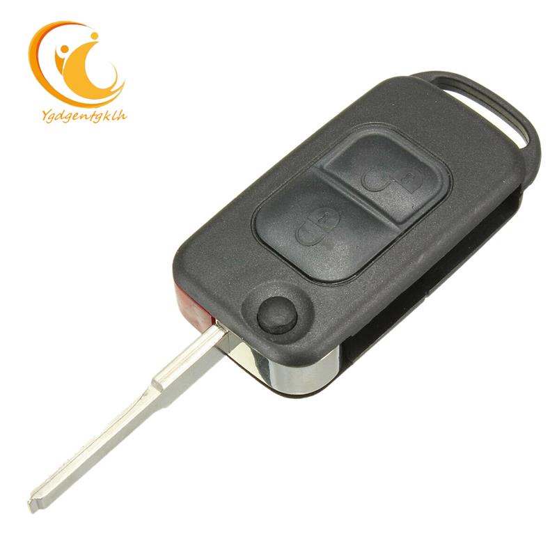 Vỏ ChìA KhóA ĐiềU KhiểN Từ Xa 2 NúT BấM HU64 Cho Xe Mercedes Benz A C E S W168 W202