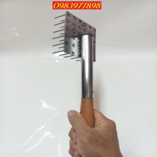 CÂY XĂM DA HEO LỚN TAY CẦM NGANG CÁN GỖ.