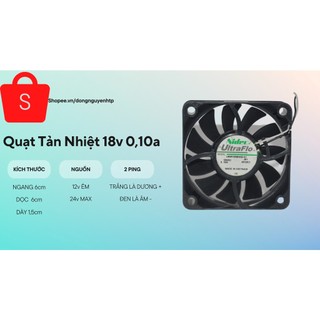 Quạt tản nhiệt 18v 0,10a 6x6x1,5 nidec chính hãng