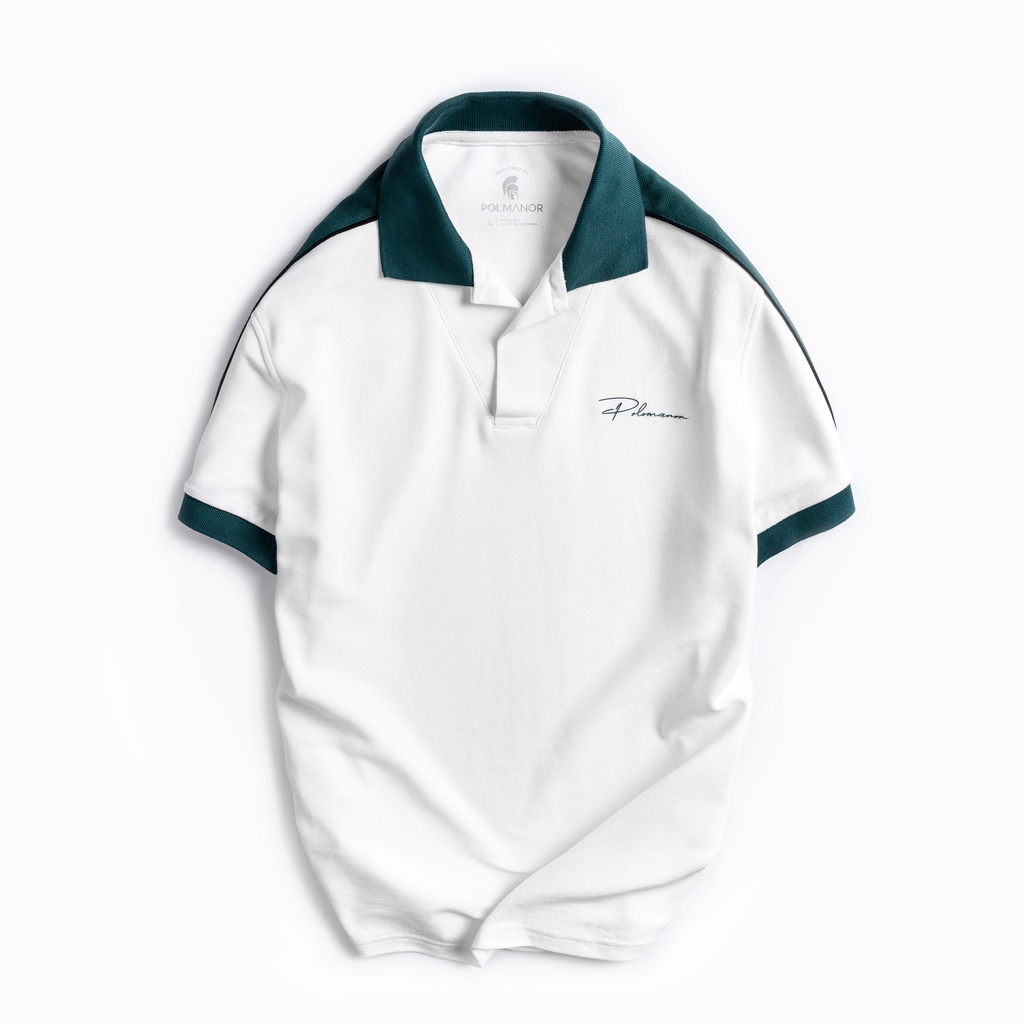 Áo Polo nam phối DIGO vải cá sấu cotton CMC, nam tính, thanh lịch, sang trọng - POLOMANOR