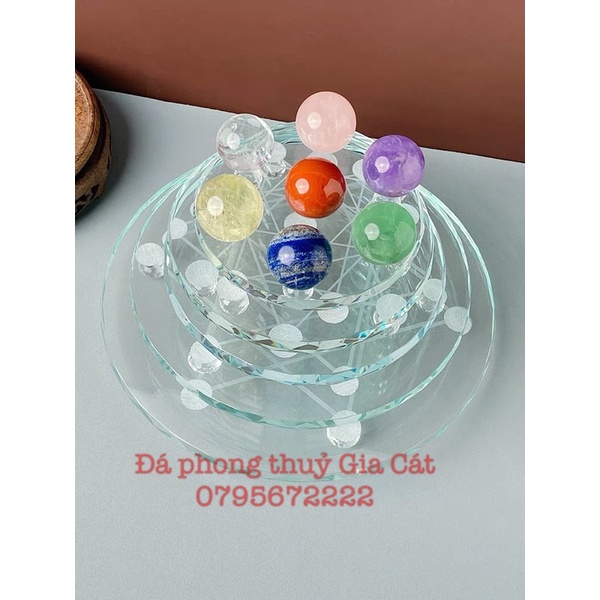 Đĩa thuỷ tinh thất tinh phong thuỷ