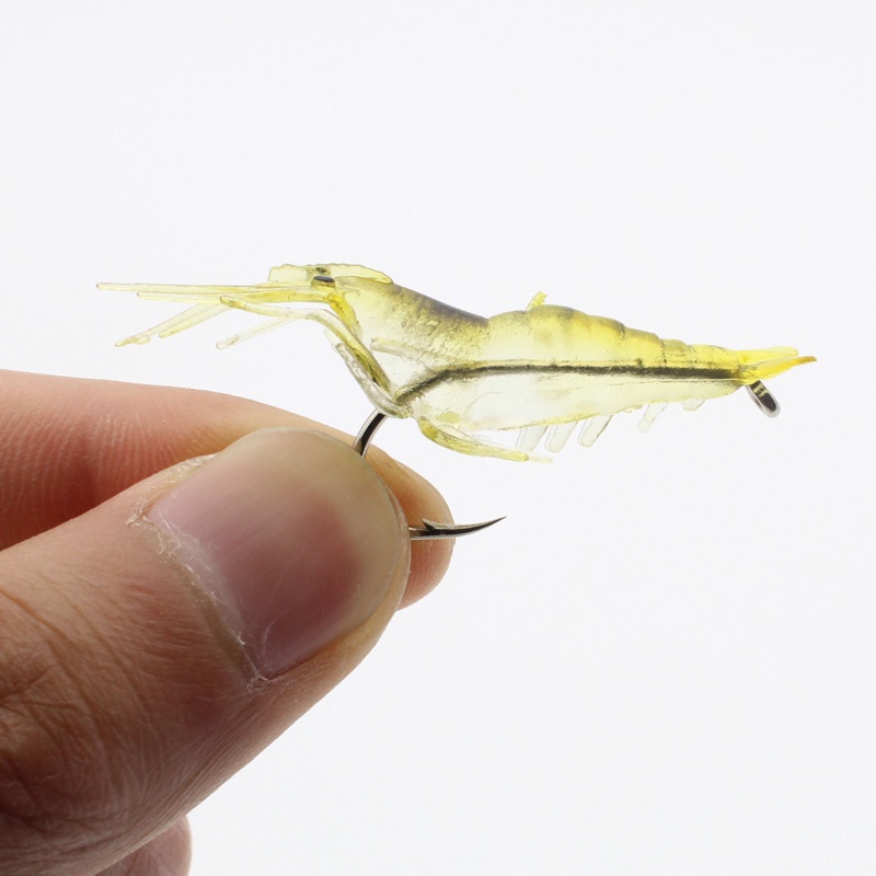Hàng Có Sẵn!!!!! 10 Mồi Tôm Giả Câu Cá Bằng Silicon Mềm 1.3g / 5cm Pesca S1