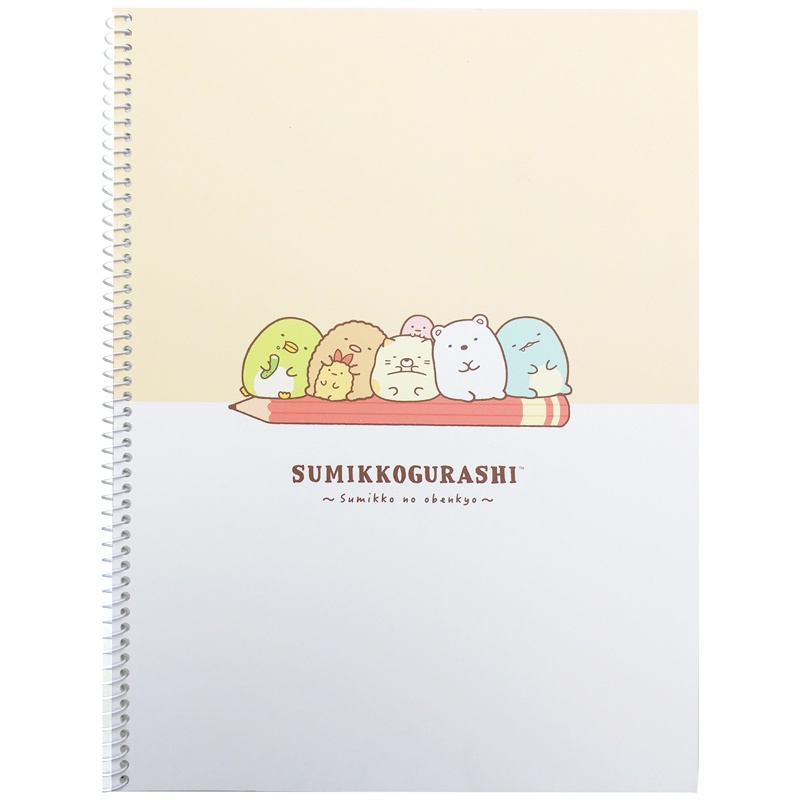 Sổ Lò Xo Kẻ Ngang Sumikko Gurashi Ver 22-3 - Magic Channel SG-01-195-C - Màu Cam