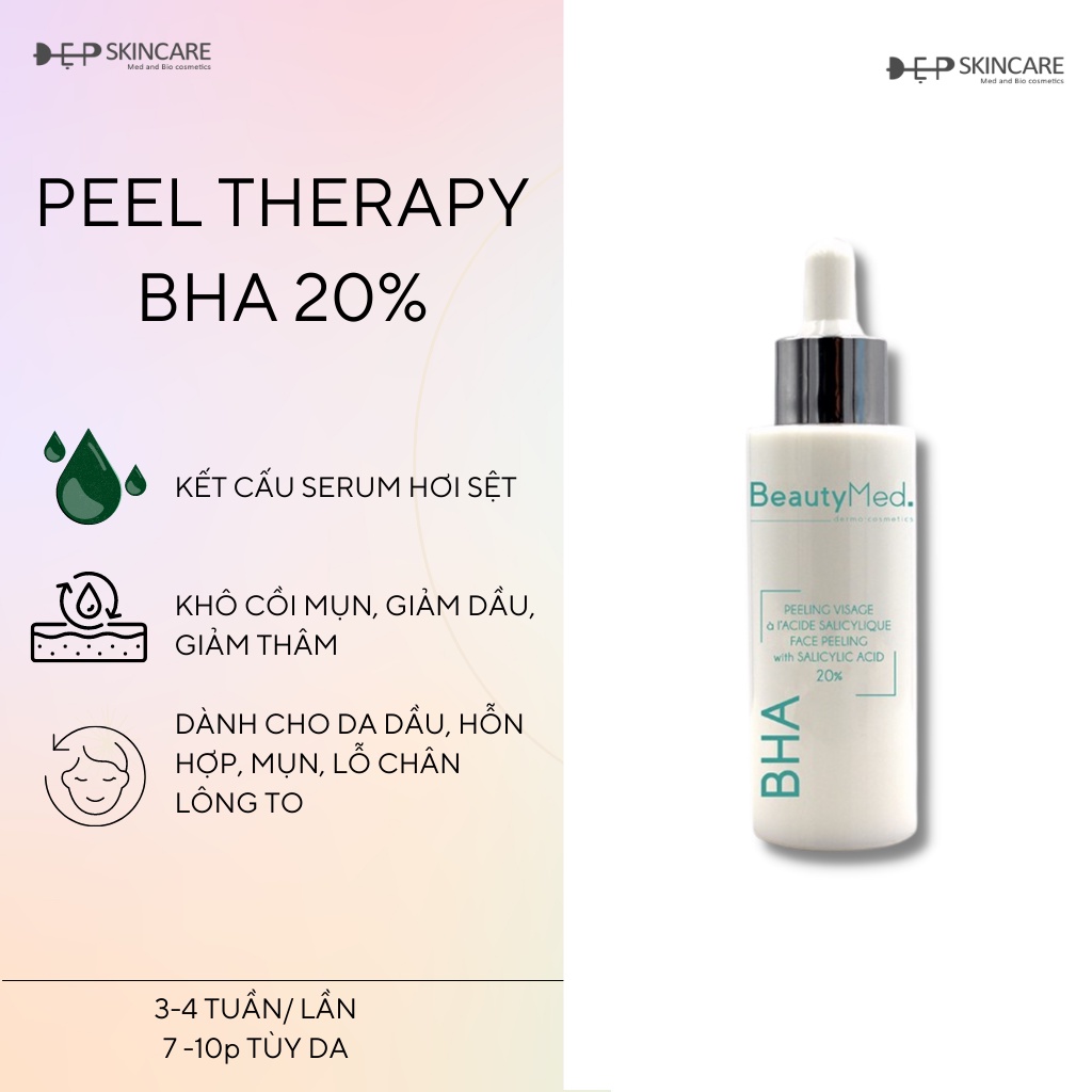 Tinh chất dưỡng da giảm dầu Beauty med BHA Face Peeling With Salicilyc Acid 20% - Shop Đẹp Skincare