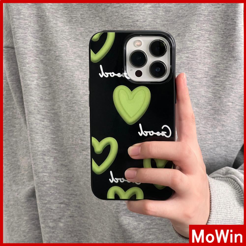Ốp điện thoại đen dẻo in trái tim chữ Smile thích hợp cho iPhone 13 Pro max 12 Pro Max 11 xr xs 7Plus 7 8 14 Pro Max