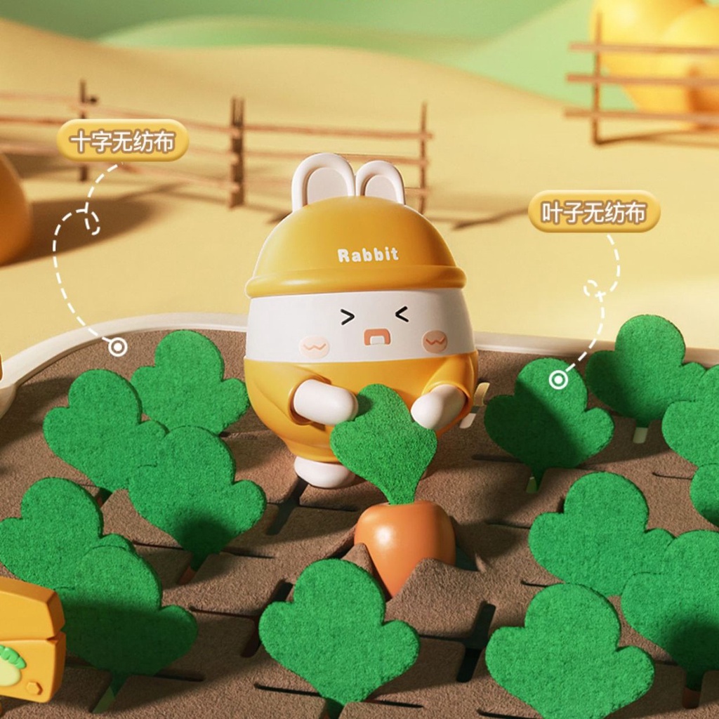 Đồ Chơi Giáo Dục Trẻ Em Sớm Montessori Kích Thích Tư Duy Tính Toán Bằng Trò Chơi Kéo Củ Cải-Cân Đo Cà Rốt