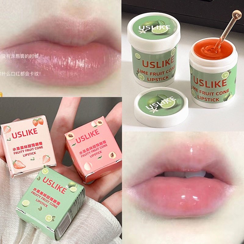 [Hàng Mới Về] USLIKE Son Dưỡng Môi Cấp Ẩm Ngăn Ngừa Nứt Nẻ Lâu Trôi Làm Đầy Đặn Môi Chống Dính Cốc