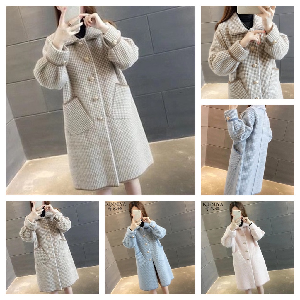 Áo khoác cardigan dệt kim dáng rộng thời trang thu đông cho nữ