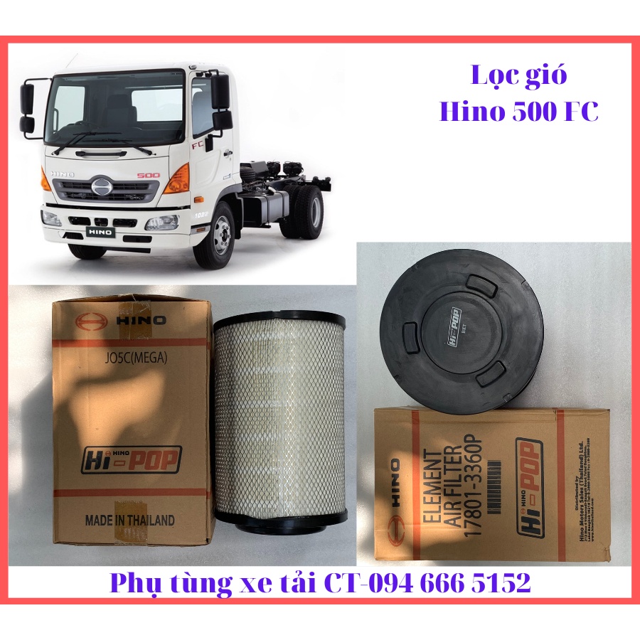 Lọc gió xe Hino 500 FC, FG, FL- Hàng nhập khẩu Thái Lan