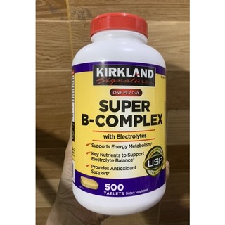 Viên uống super b complex kirkland 500 viên bổ sung vitamin B tổng hợp superb của mỹ