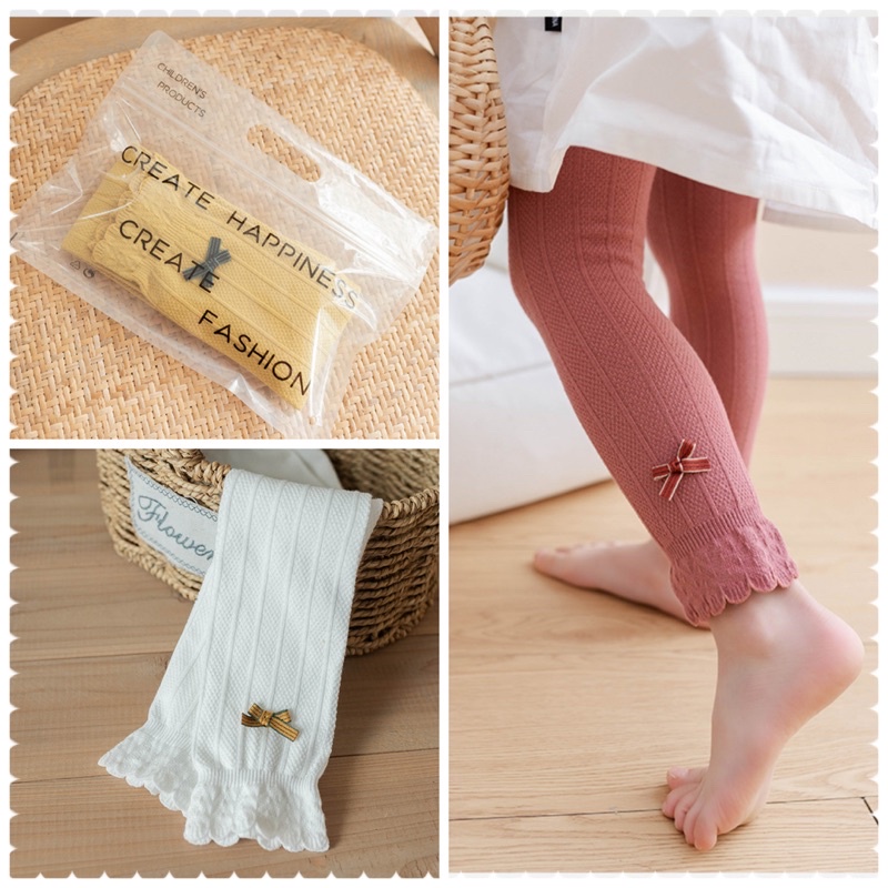 QT05_1-7 tuổi__Quần tất cho bé gái, quần len tăm MỎNG VỪA không bàn đính nơ, Hàng Quảng Châu cao cấp 202